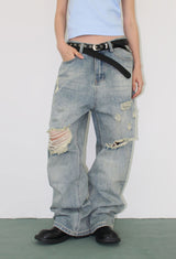 VINTAGE DESTROYED DENIM