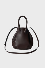 HANDLE BAG DARK BROWN
