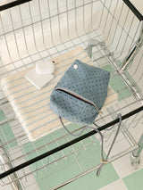 mini pocket bag - deep blue dot