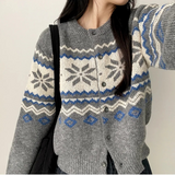 Decca Snow Nordic Knit Cardigan