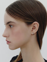 26SS★ Precise Silver (W) One-Touch Earrings S