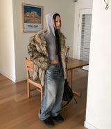 Fib Premium Mix Fur Coat