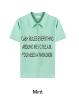 Tide Slim Lettering Collar Tee