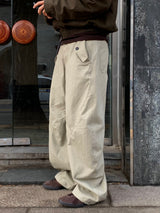 Arthur pin curved pants