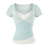 Mielle Lace Cami Layered Tee