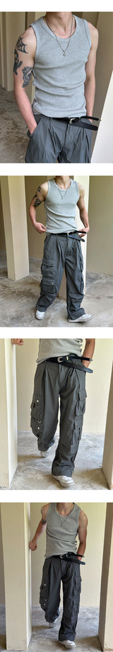 [S/S] Nylon parachute cargo pants(2color)