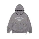25FW PAINT EFFECT HOODIE LIGHT GRAY