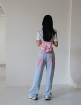 リボンキッチェンクロップショートスリーブTシャツ