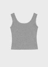 [MADE] Cozeti Lace Square Neck Sleeveless Top