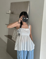 Freedom striped wide pants