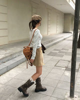 Work Corduroy Pocket Skort Pants