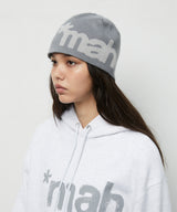 MAH LOGO KNIT BEANIE_GREY