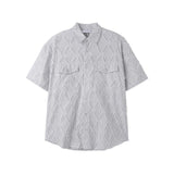 ASCLO Feather Diamond Short Sleeve Shirt (2color)