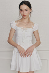 WENDY RIBBON DRESS white
