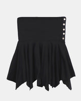 Polen Folding Asymmetrical Mini Skirt
