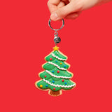 クリスマスツリークッキーキーリング