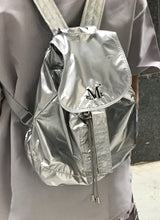 GLOSSY MINI SILVER BACKPACK (2color) 