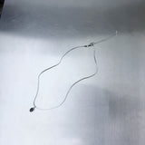 ブラックフェイスクロスチェーンネックレス
