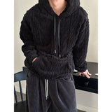 [F/W] ケーブルシープヘアフードニット(3color)