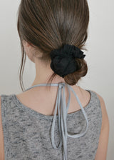 Lace Leaf Mesh Hair Band_Black