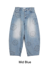 Loupe Brush Flower Denim Pants