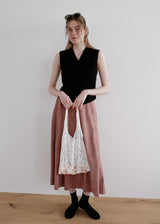 Lace Flower Shoulder Bag_White