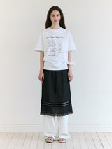 レースパジャマショートパンツ BLACK