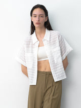 (BL-4348)ESSENTIAL SEERSUCKER POCKET SHIRT