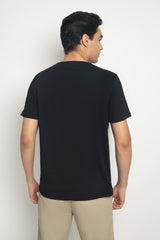 MON AKITA - Clement Men T-shirt Black Grey