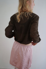 Petal satin skirt_pink