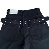 Steel Frame Metal Stud Balloon Fit Wide Long Pants (2 colors)