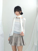 vintage knit lace skirt