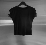 セル カットアウト 半袖Tシャツ