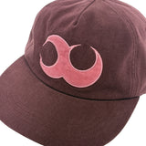 BASIC LOGO WASHED CAP (BURGUNDY)