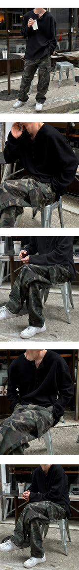 [Unisex] Camouflage cargo pants
