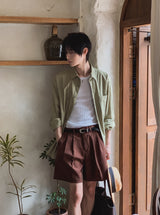 ファニーストライプ長袖シャツ