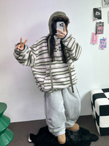 FLEECE❤RIVET TWO PIMTUCK LONG PANTS 🖤🤍🩶3COLOR