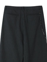 TO Stripe Wide Slacks (2C, Chain Set)