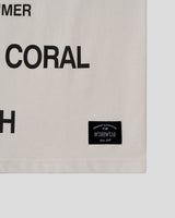 Coral Lettering Short Sleeve T-Shirt