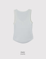 #ボタンポイントリブスリーブレス (3color)