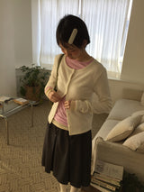 Sage Frill Pintuck Skirt (2color)