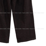 Cozy volume cut denim pants
