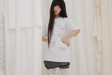 ティーカップクロシェットTシャツ/ メランジ