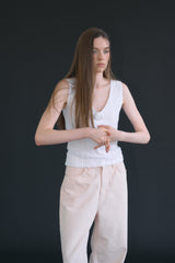 T/T Cotton washed pants (peach)