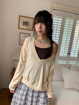 Tecto Summer V-Neck Loose-Fit Knit