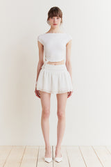 JADE BACKLESS TOP white