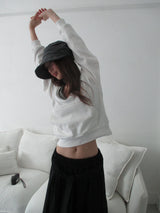 v neck pocket hoody