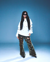 DESTROYED DENIM PANTS (BLUE)