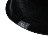 24FW ベーシックロゴベロアバケットハット ブラック