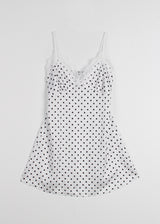 SATIN DOT DRESS